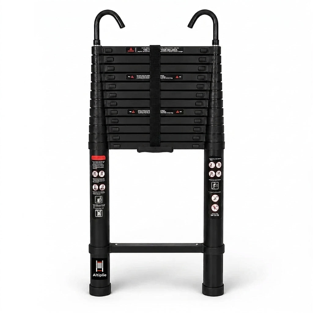 Échelle télescopique 5 m aluminium noire | Altiplie